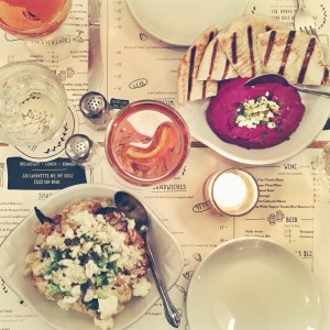 BEET DIP w/ FETA + WALNUTS   #recipe #vegetarian #appetizer #NYC