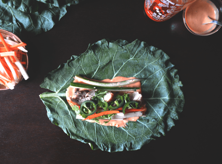 OLLARD Green Banh Mi Vietnamese Sandwich WRAP5