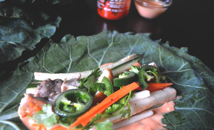 OLLARD Green Banh Mi Vietnamese Sandwich WRAP5